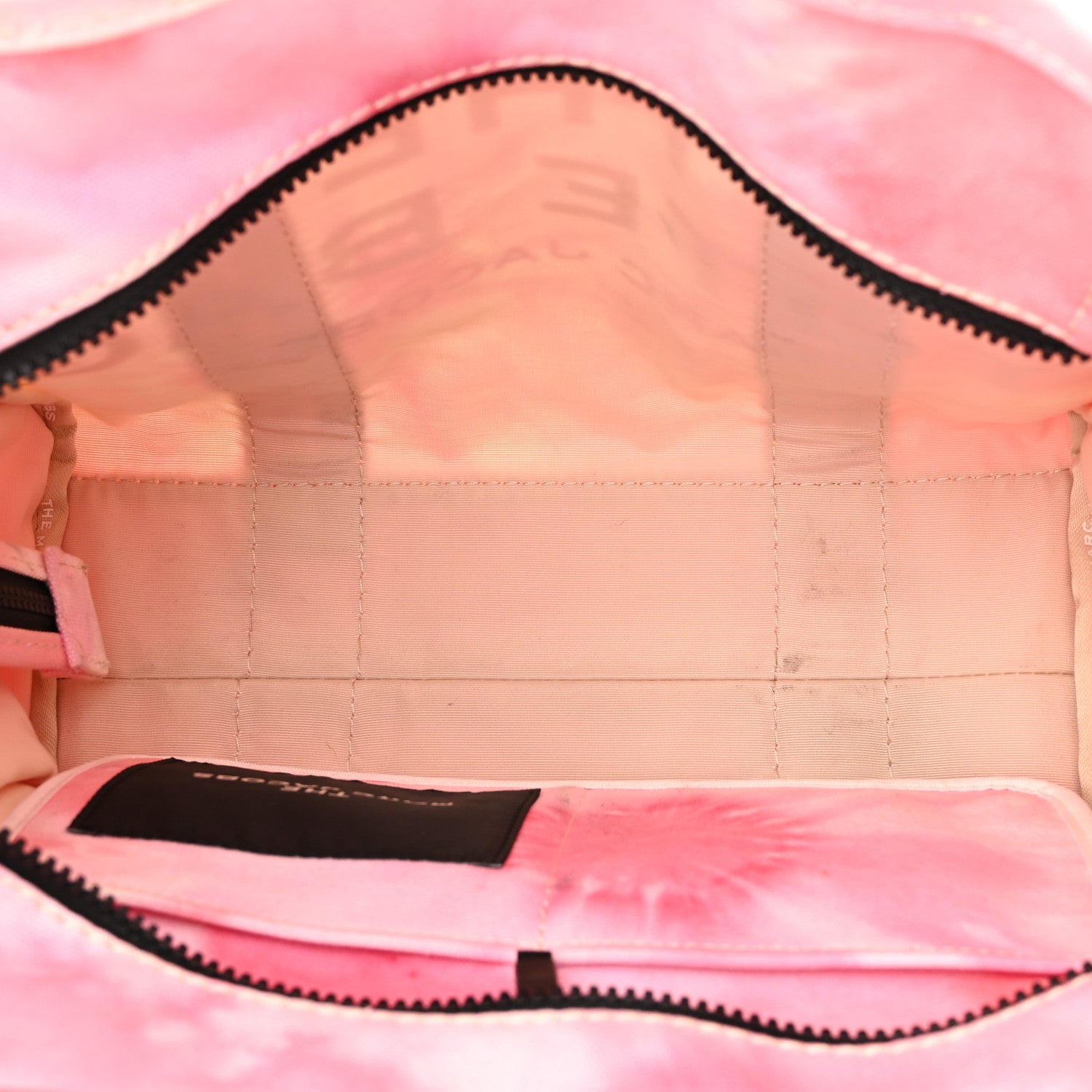 Marc Jacobs Cotton Canvas Medium The Traveler Tote Bag Tie Dye Pink 5 of 15