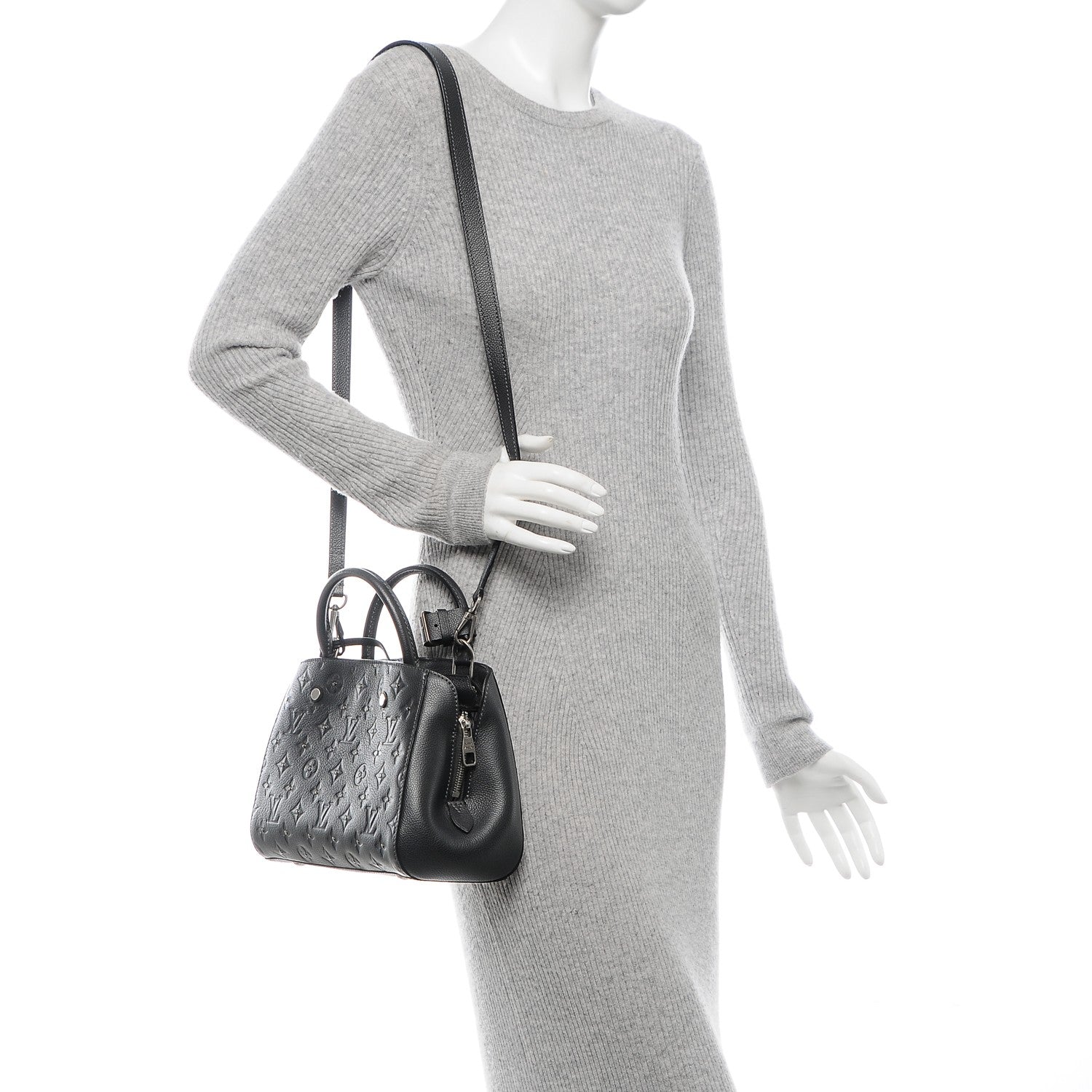 Louis Vuitton Empreinte Studded Montaigne BB Platine 2 of 11