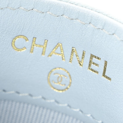 Chanel Lambskin Quilted Chanel 19 Card Holder Light Blue 6 of 11
