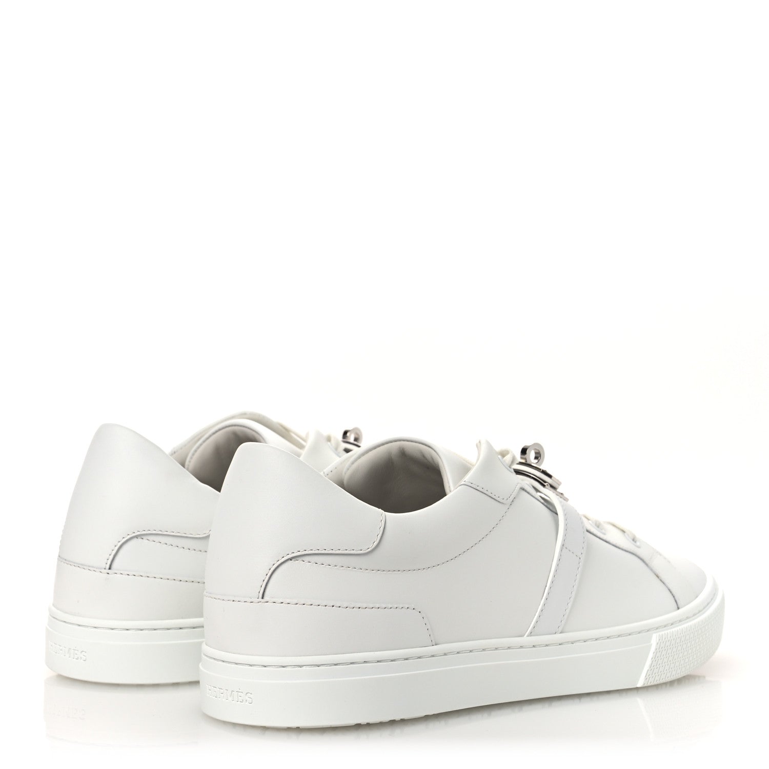 Hermes Calfskin Mens Day Sneakers 44 White 5 of 12