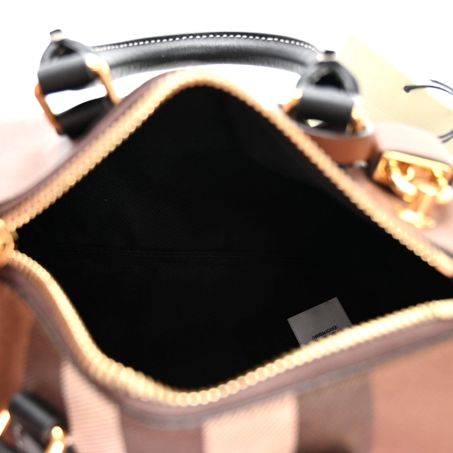 Burberry E-canvas Check Mini Bowling Bag Dark Birch Brown 5 of 9