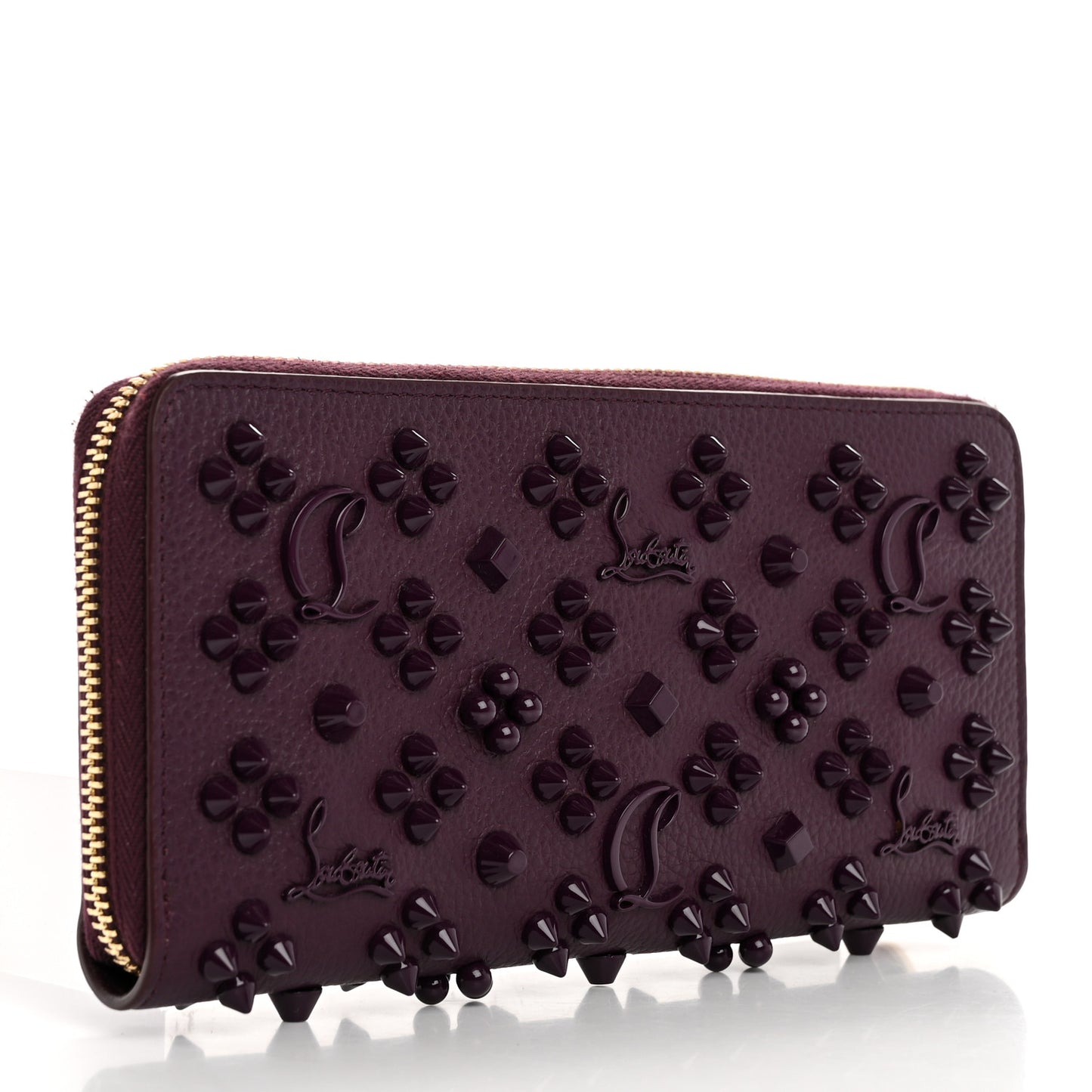 Calfskin Loubinthesky Panettone Wallet Purple