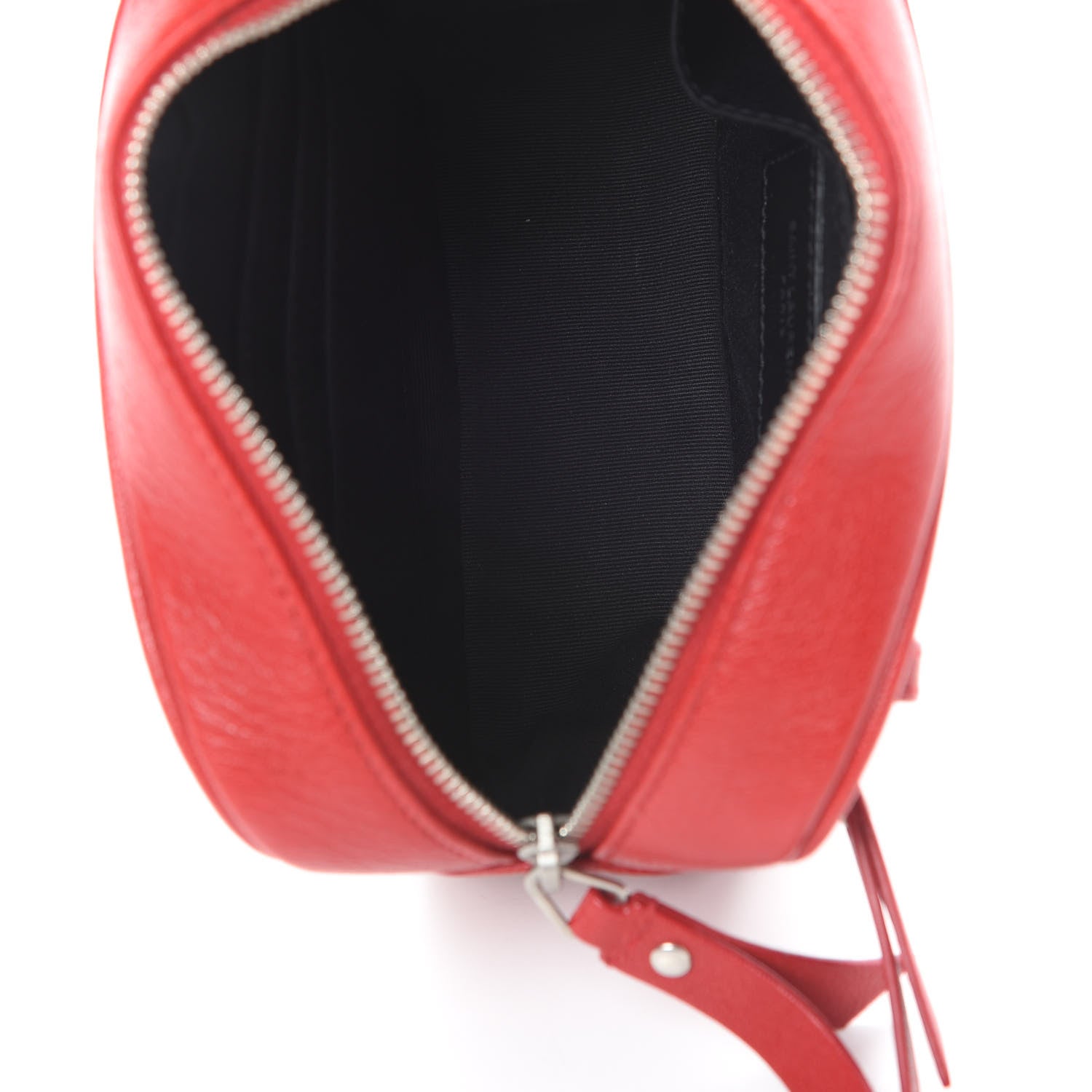 Saint Laurent Lambskin Monogram Lou Belt Bag Red 5 of 11