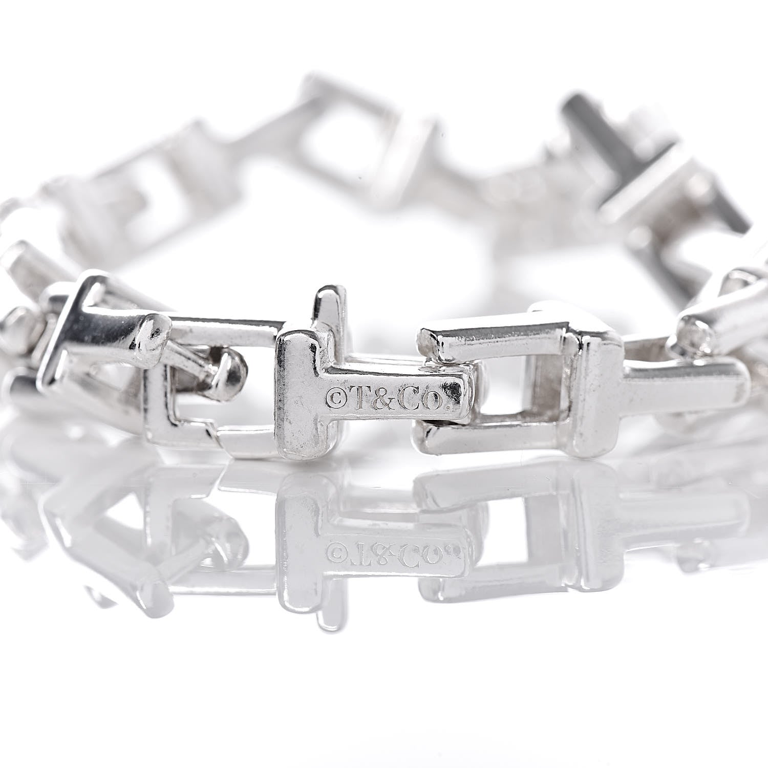 Tiffany Sterling Silver T Chain Bracelet 4 of 4