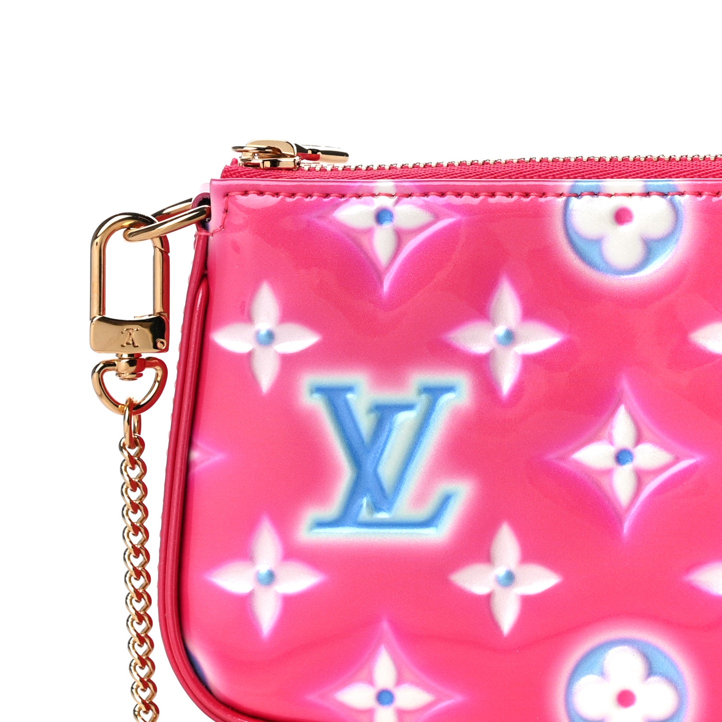 Vernis Valentine Mini Pochette Accessories Fuchsia Neon
