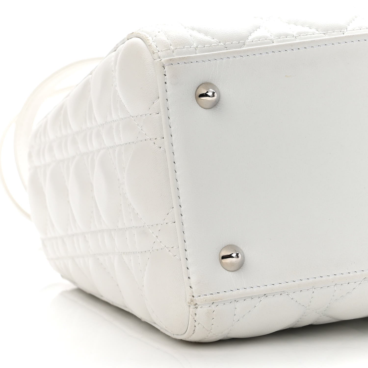 Christian Dior Lambskin Cannage Medium Lady Dior 8 of 9