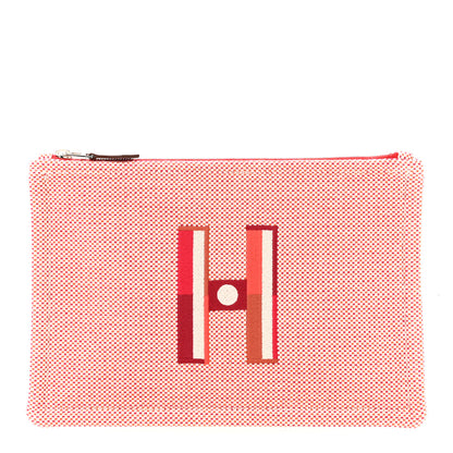 Hermes Toile Small Faubourg Corner Case Orange Framboise 1 of 8