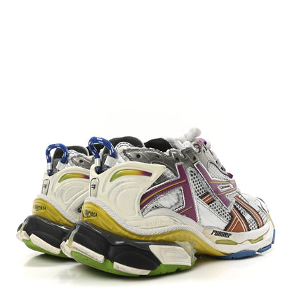 Balenciaga Mesh Rubber Distressed Runner Sneakers 40 Multicolor 5 of 9