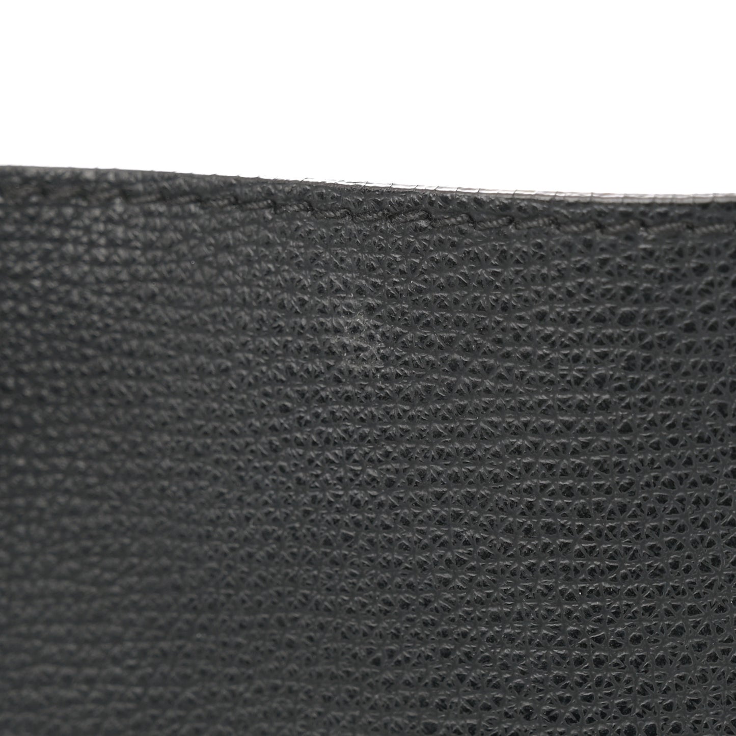 Grainy Calfskin Haymarket Check Medium Reversible Tote Black