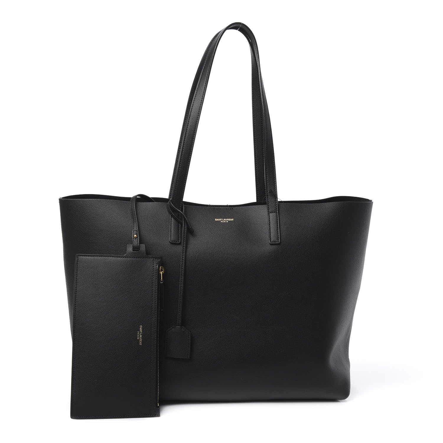 Saint Laurent Calfskin Large Shopping Tote Black 1 of 9