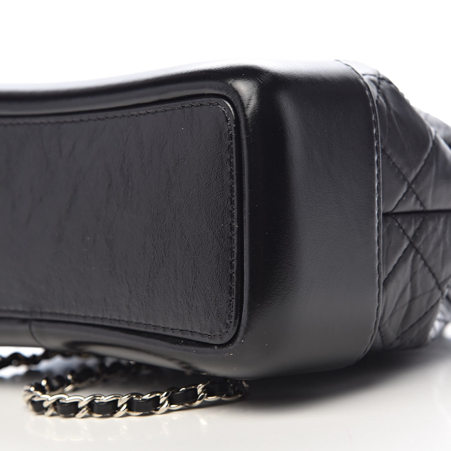Chanel Aged Calfskin Quilted Small Gabrielle Backpack Black 9 of 10