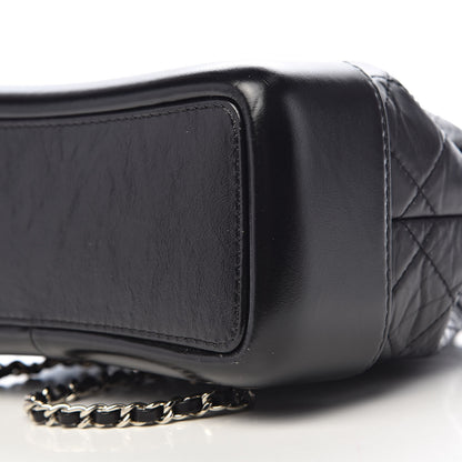 Chanel Aged Calfskin Quilted Small Gabrielle Backpack Black 9 of 10