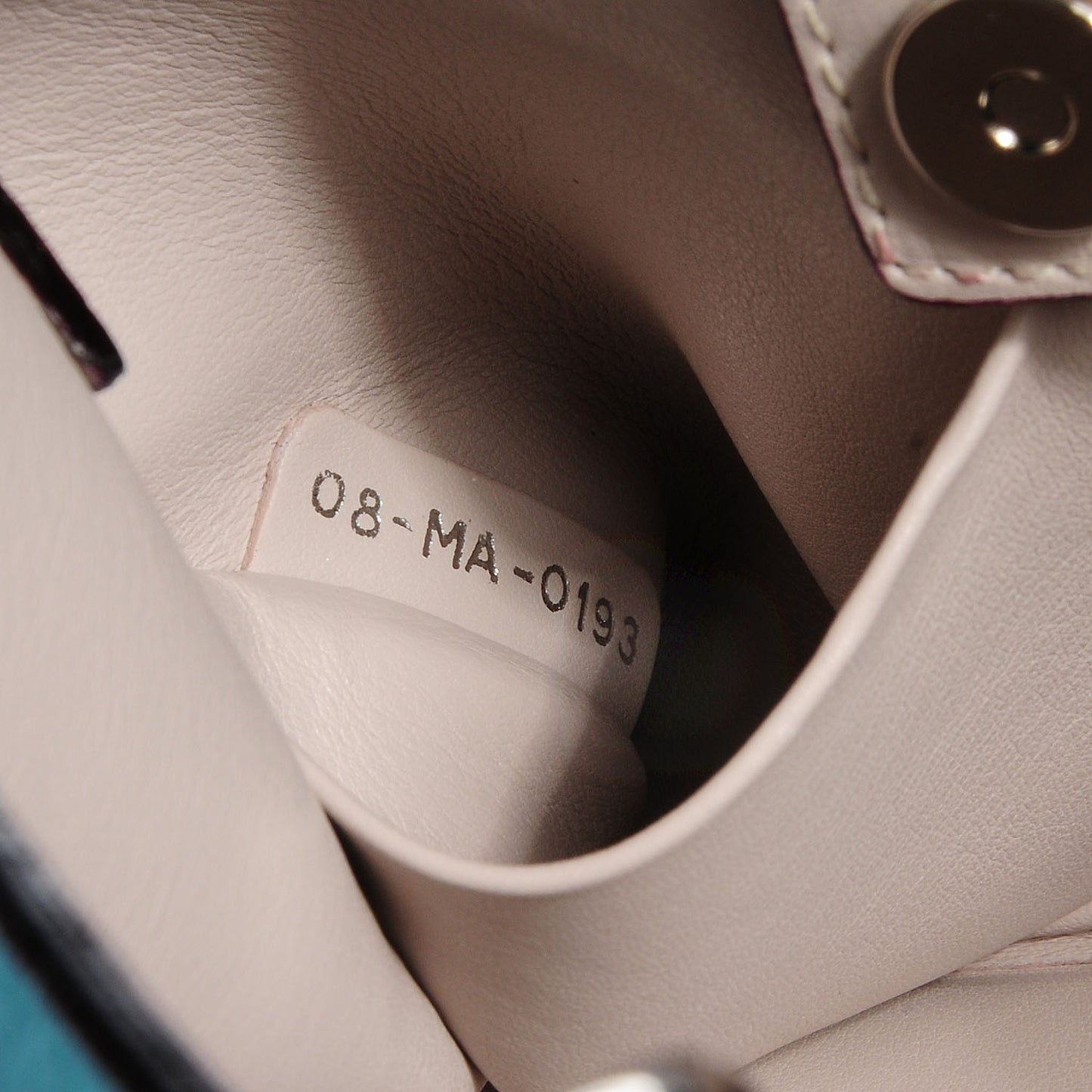 Calfskin Small Diorissimo Tote Turquoise