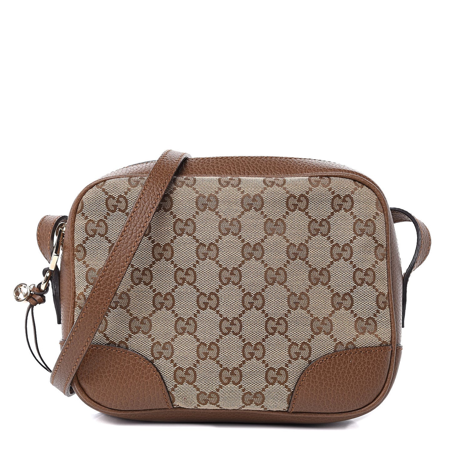 Monogram Mini Bree Messenger Bag Beige Tabacco