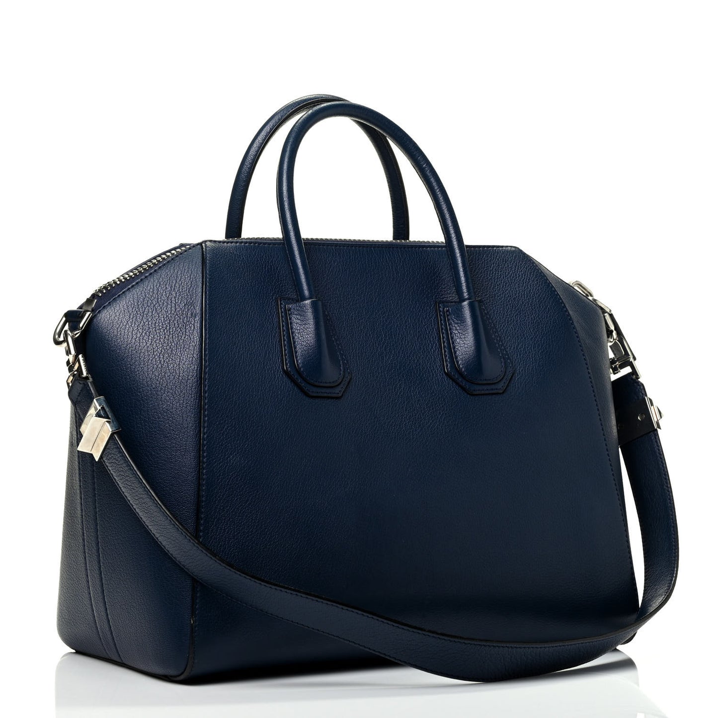 Sugar Goatskin Medium Antigona Navy