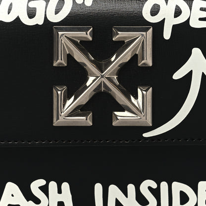 Off-White Calfskin Jitney 2.8 Not For Sale Belt Bag Crossbody Black 6 of 8