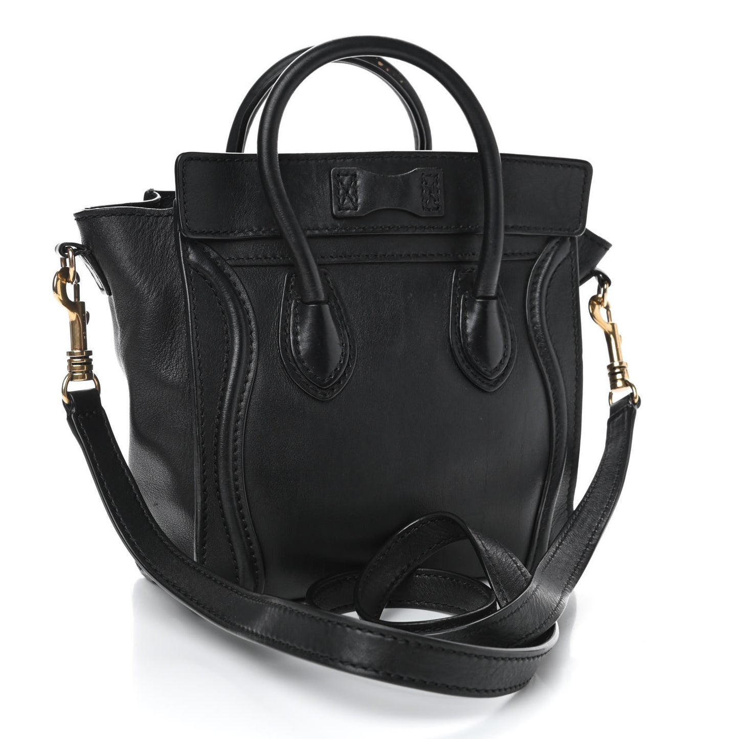Smooth Calfskin Nano Luggage Black