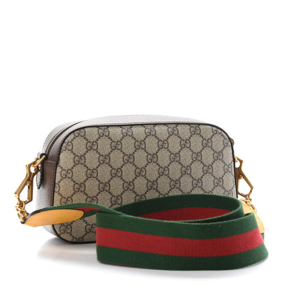 Gucci GG Supreme Monogram Web Neo Vintage Shoulder Bag Beige New Acero Crop 3 of 9