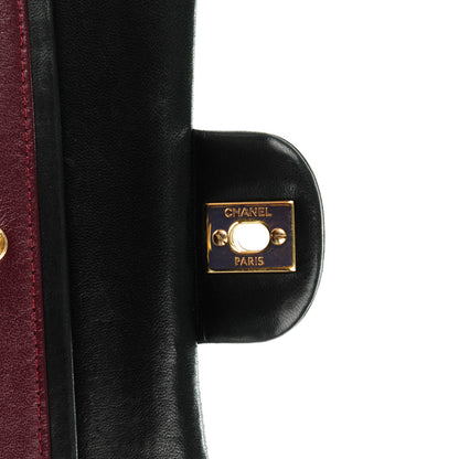 Chanel Lambskin Quilted Medium Double Flap Black 6 of 9