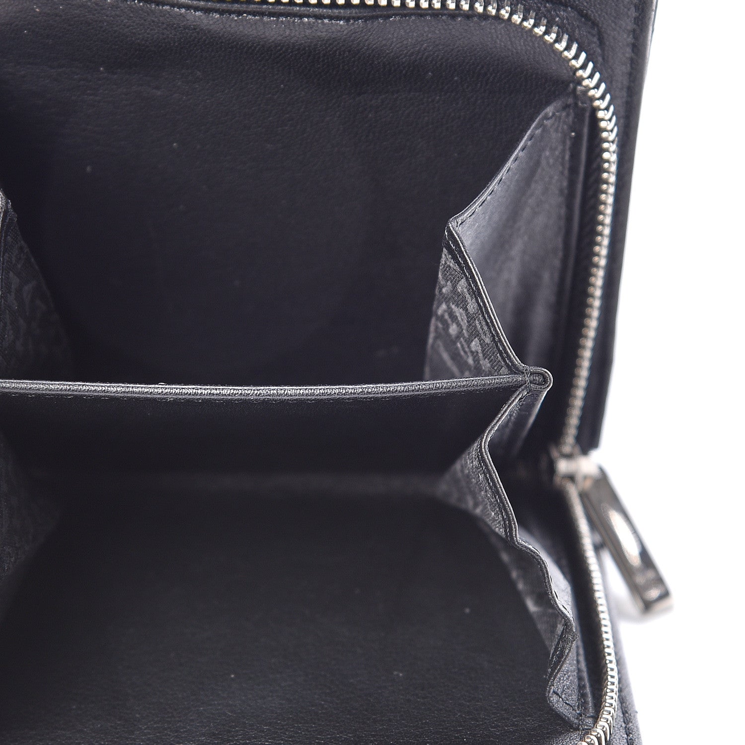 Chanel Patent Goatskin Compact French Wallet Brown 4 of 6