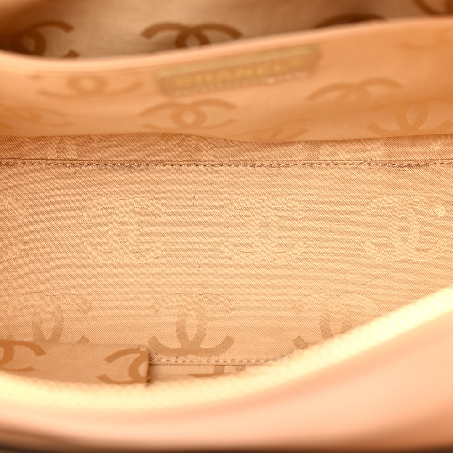 Calfskin Wild Stitch Small Tote Beige