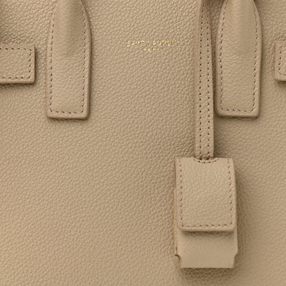 Saint Laurent Grained Calfskin Nano Sac de Jour Dark Beige 8 of 10
