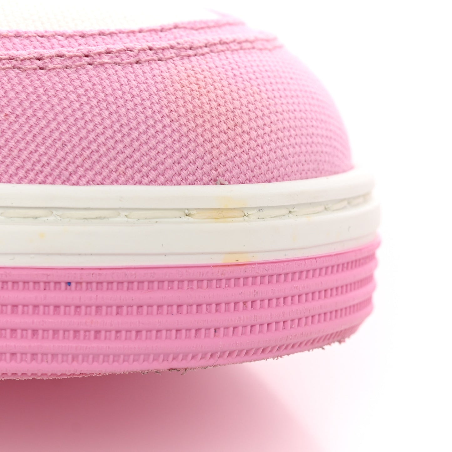 Cotton Sneakers 39.5 Pink White