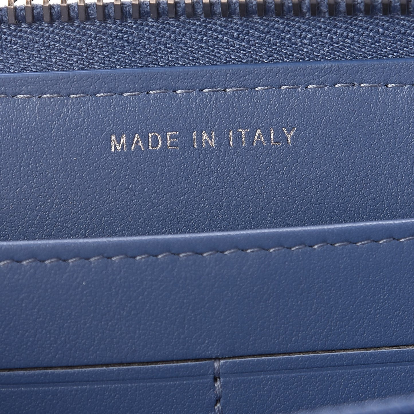 Canvas Deauville Large Zip Around Wallet Blue