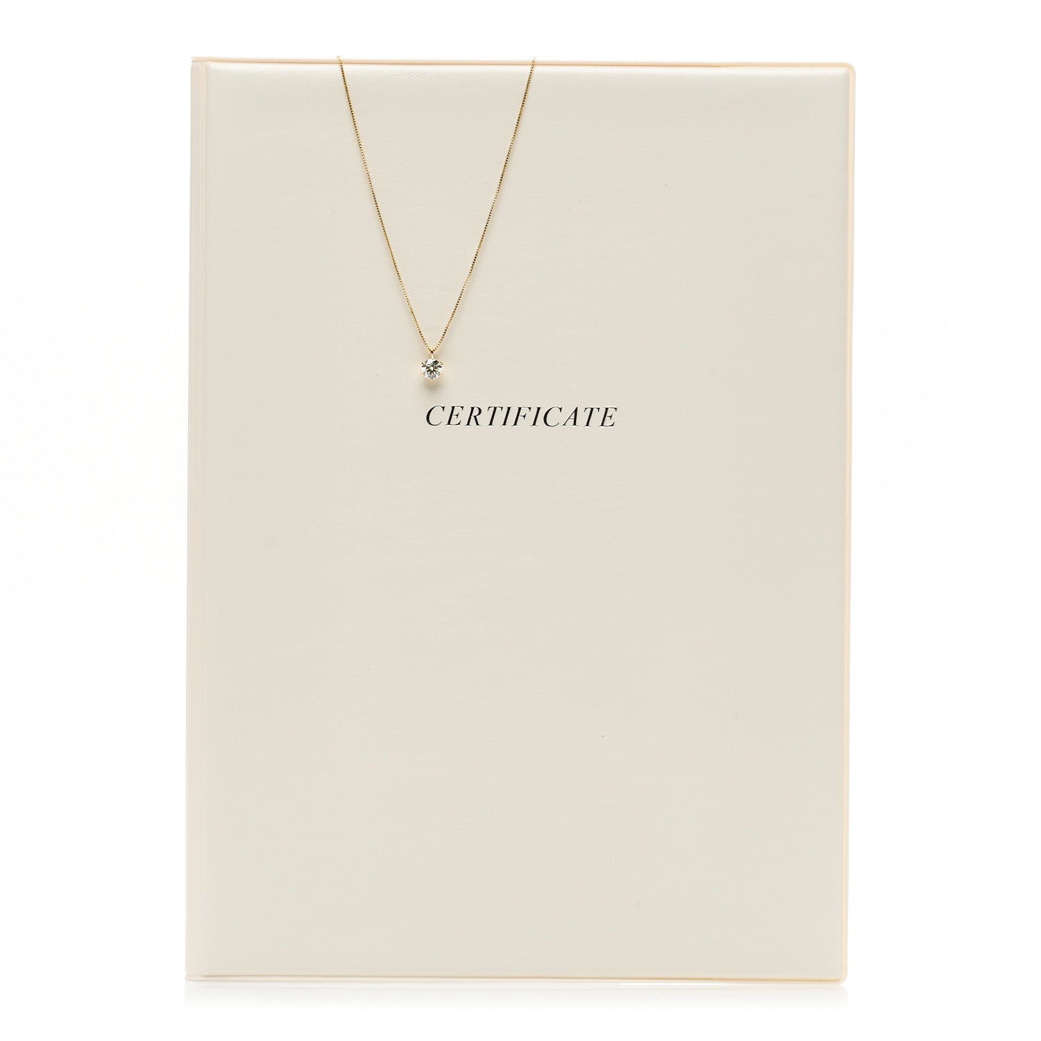 Parker & West by FASHIONPHILE 18K Yellow Gold Diamond .42ct Solitaire Pendant Necklace 6 of 6
