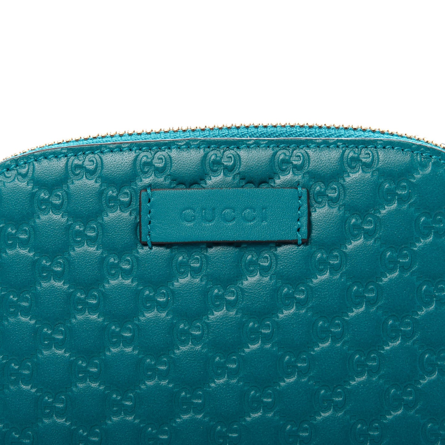 Microguccissima GG Cosmetic Case Deep Cobalt