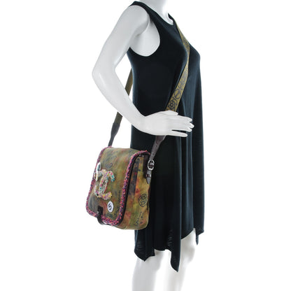 Chanel Washed Toile Graffiti On The Pavements Messenger Khaki Multicolor 2 of 7