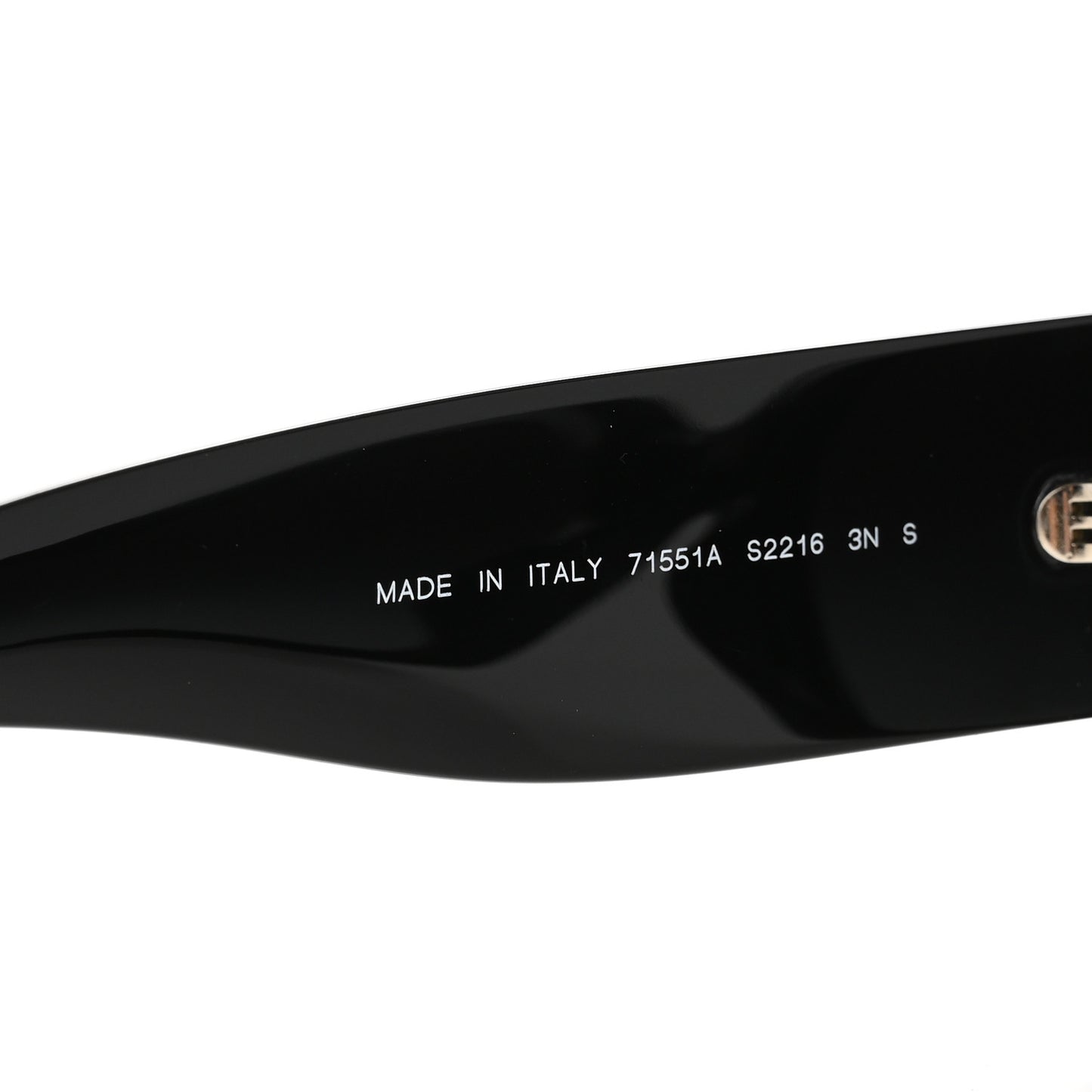 Acetate Rectangle Sunglasses 71551A Black