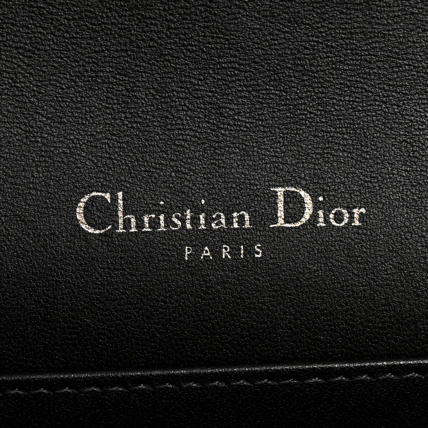 Lambskin Cannage Lady Dior Pouch Black