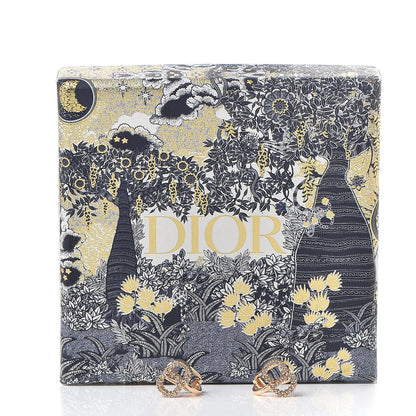 Christian Dior Crystal Clair D Lune Clip On Earrings Rose Gold 4 of 4