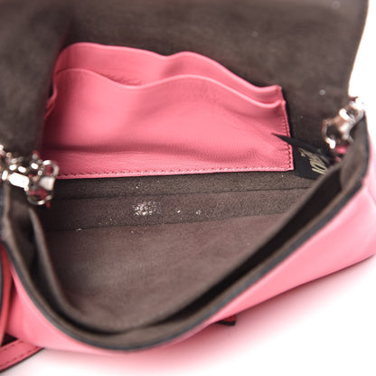 Fendi Nappa Rabbit Fox Fur Micro Buggie Baguette Rosa Fluo Multicolor 6 of 10