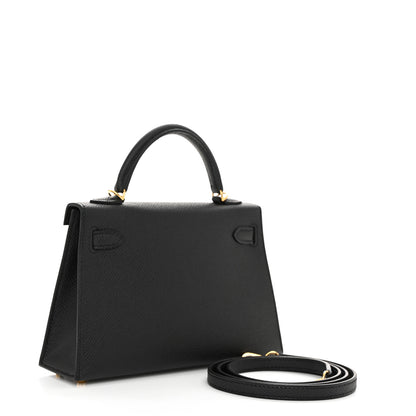 Hermes Epsom Mini Kelly Sellier 20 Black 3 of 11