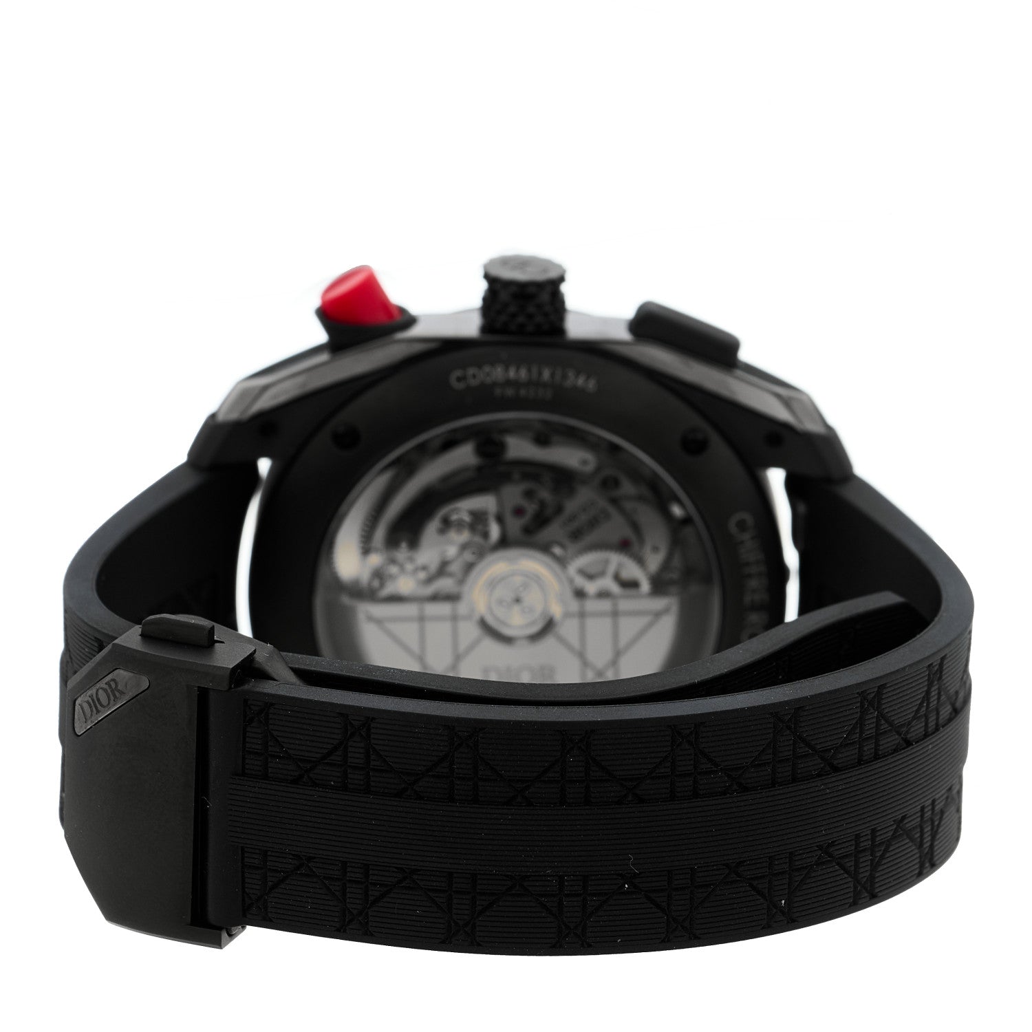 Christian Dior DLC Stainless Steel Rubber 41mm Chiffre Rouge Chronograph Automatic Watch Black 3 of 5