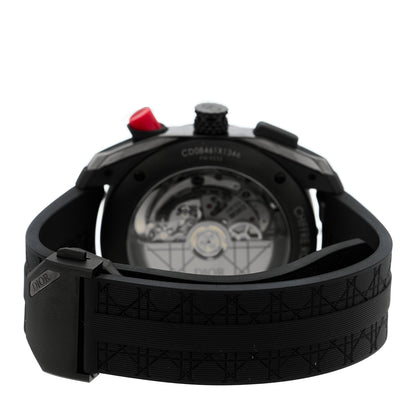 Christian Dior DLC Stainless Steel Rubber 41mm Chiffre Rouge Chronograph Automatic Watch Black 3 of 5