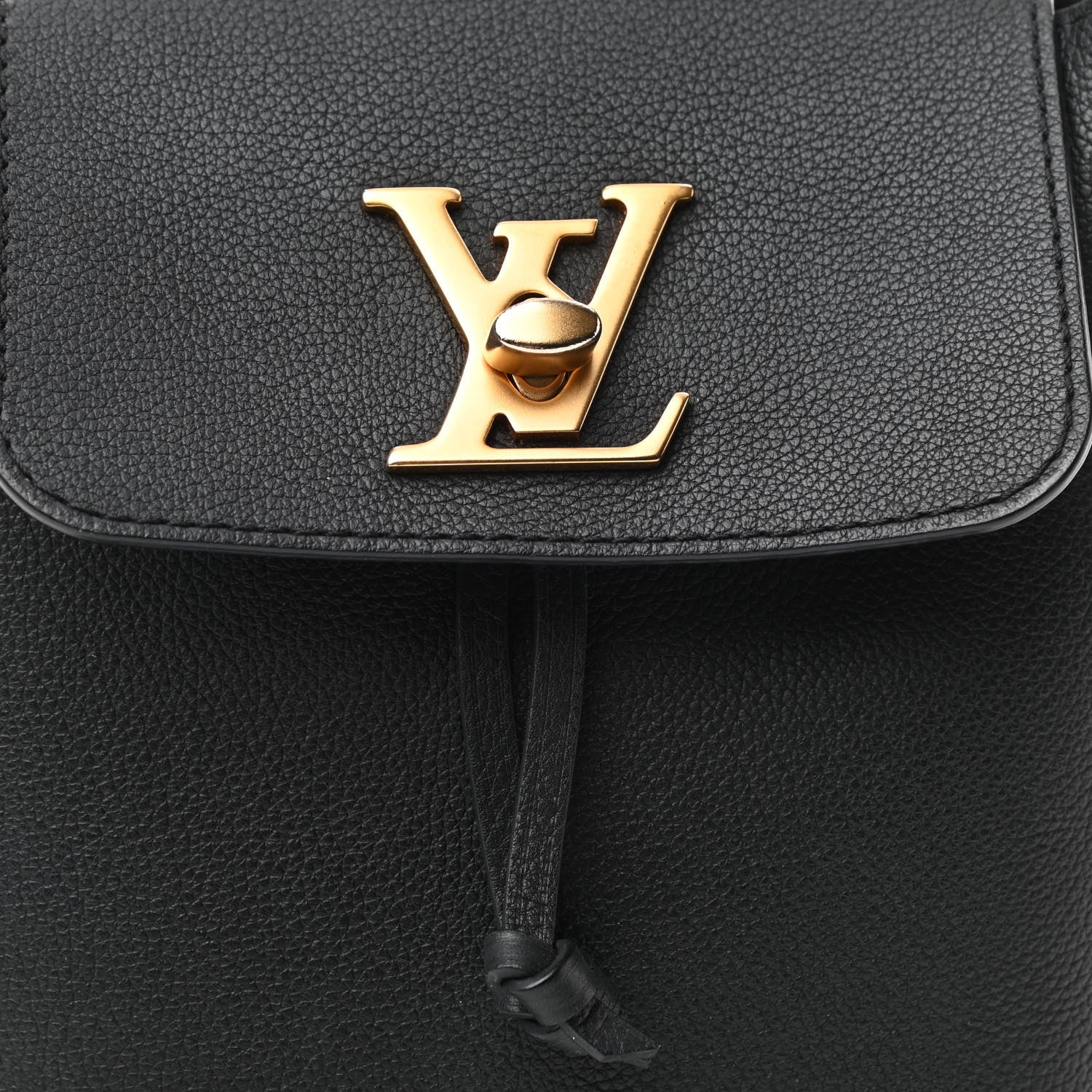 Louis Vuitton Calfskin Lockme Mini Backpack Black 7 of 9