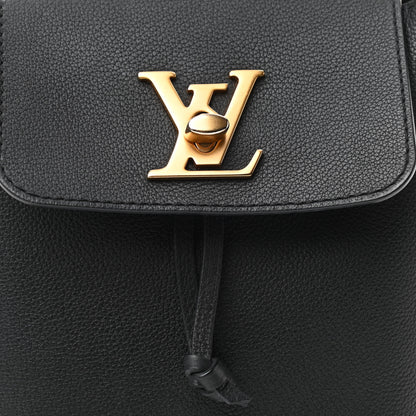 Louis Vuitton Calfskin Lockme Mini Backpack Black 7 of 9