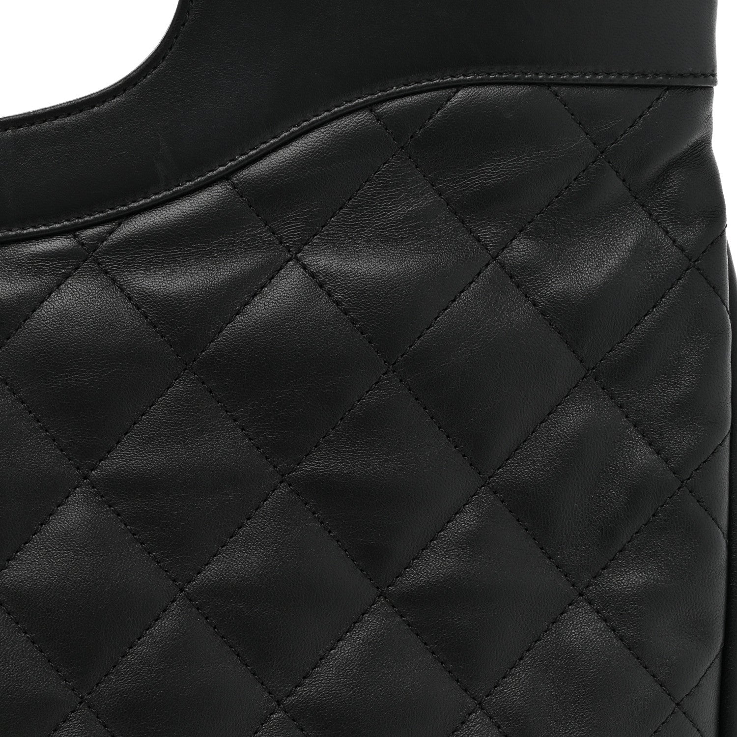 Chanel Lambskin Quilted Large 31 Shopping Bag Black 8 of 14