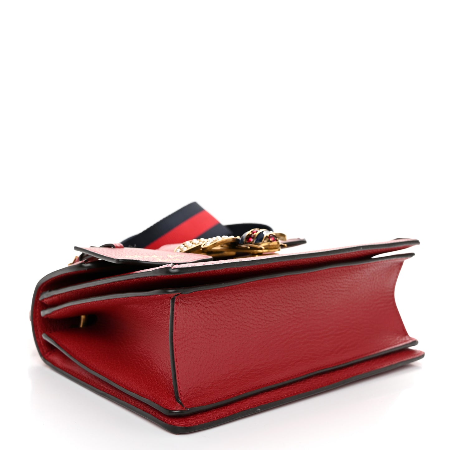 GG Supreme Monogram Small Queen Margaret Top Handle Bag Red