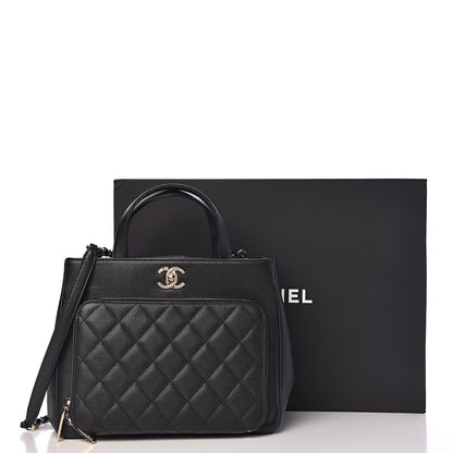 Chanel Caviar Quilted Small Business Affinity Shopping Bag Black 11 of 11