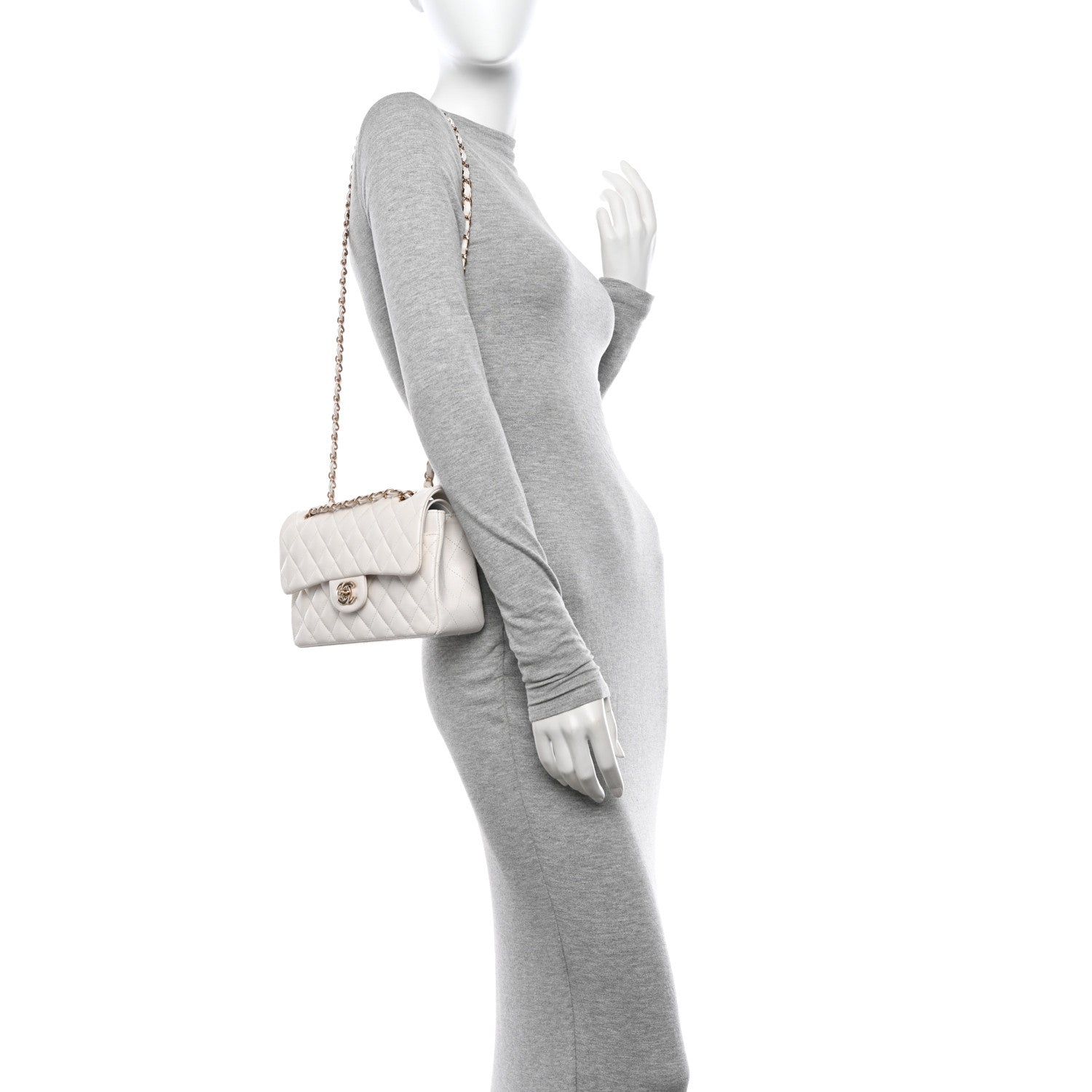 Chanel Caviar Quilted Small Double Flap White 2 of 10
