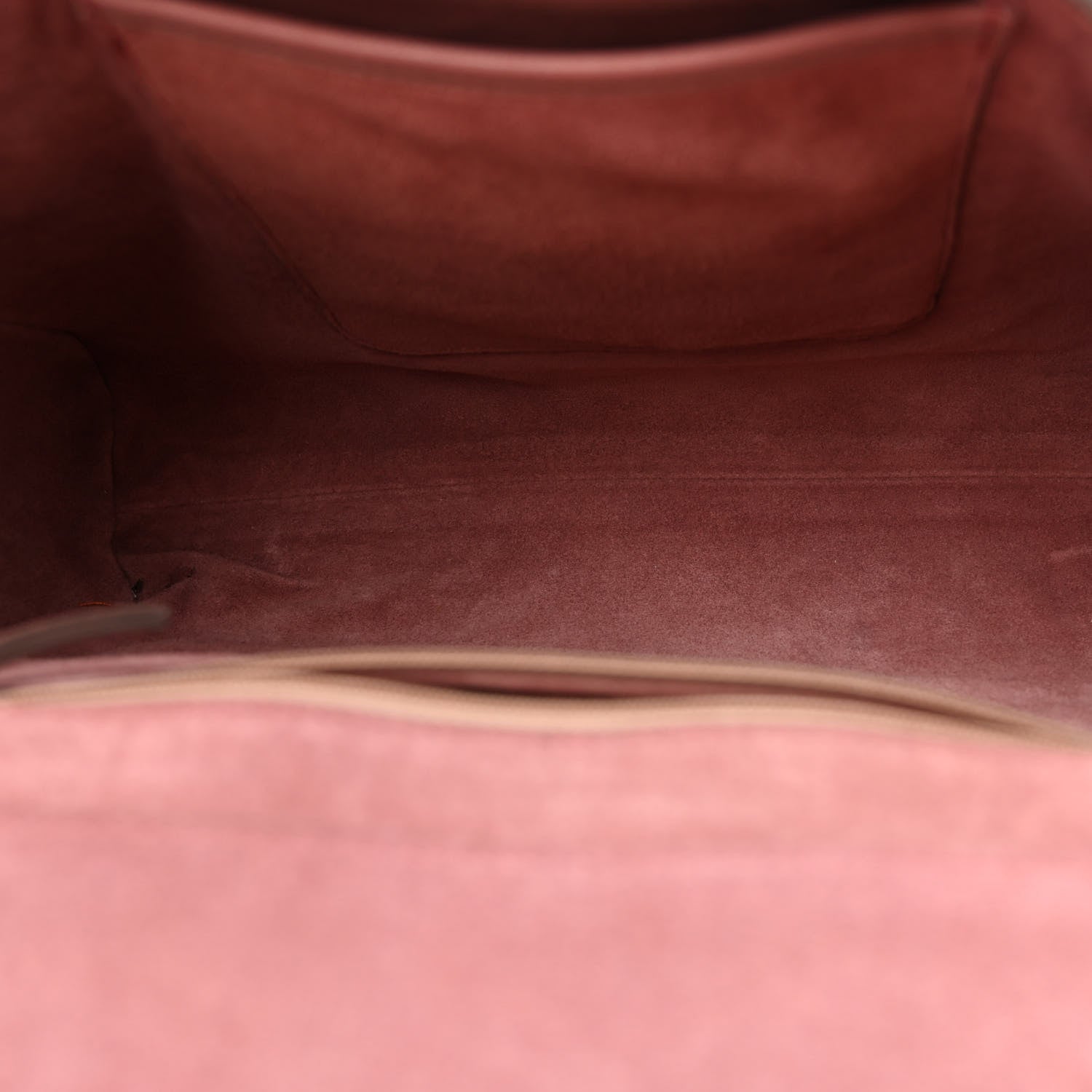 Mulberry Calfskin Goat Medium Lily Flap Dark Blush 5 of 14