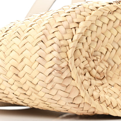 Loewe Raffia Medium Basket Tote Bag Natural White 9 of 10