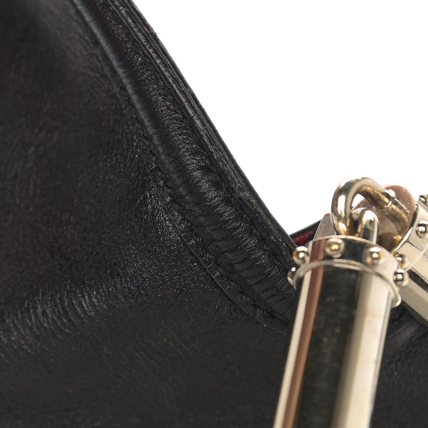 Calfskin Small Britt Tassel Shoulder Bag Black