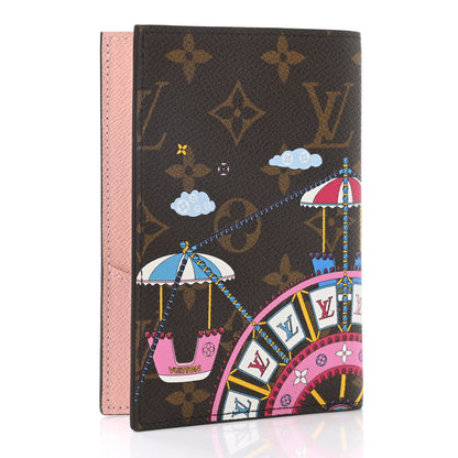 Louis Vuitton Monogram 2020 Christmas Animation Big Wheel Passport Cover Rose Ballerine 3 of 7