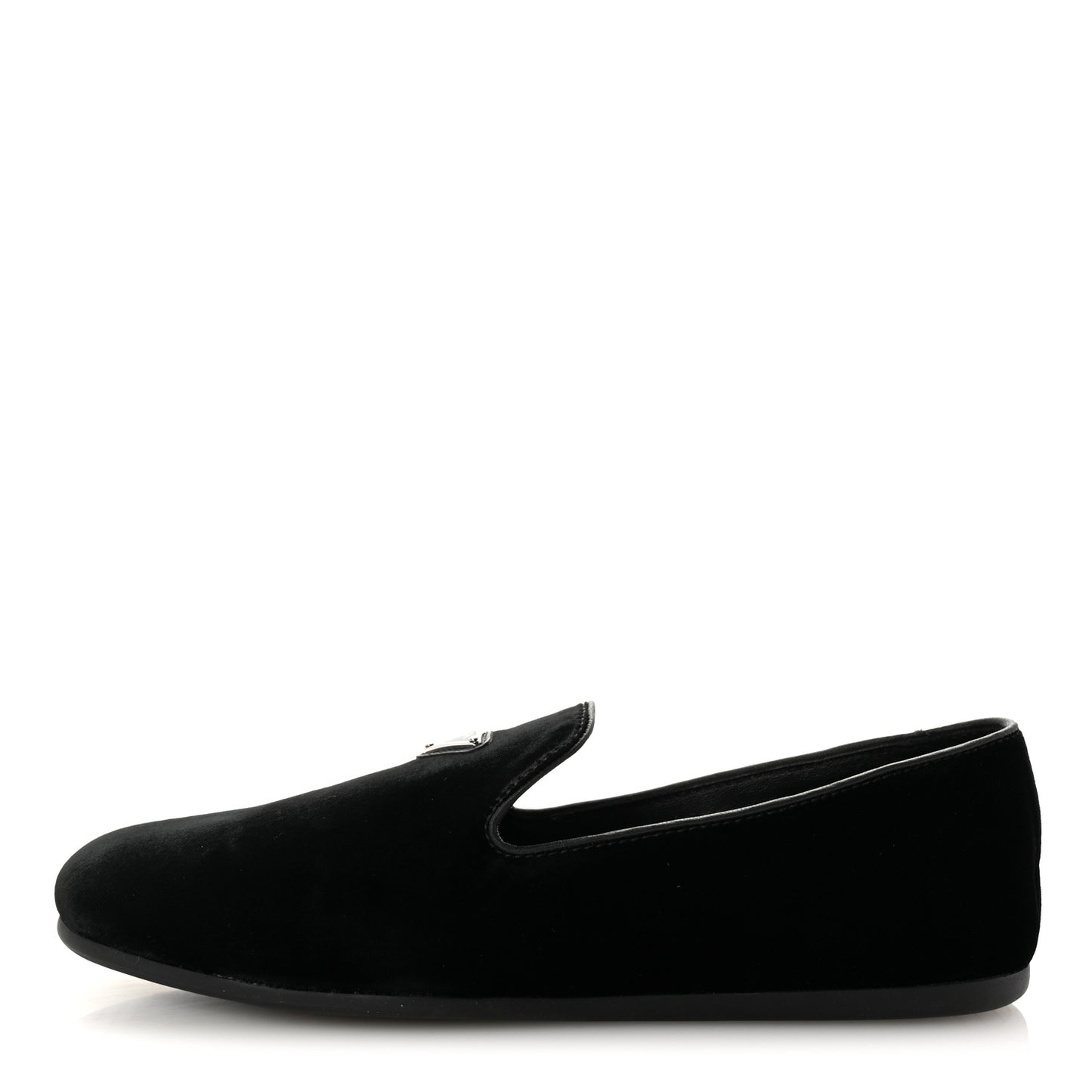 Velvet Mens Slip On Loafers 8 Black