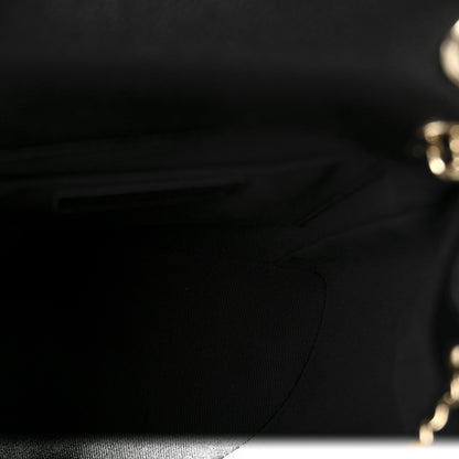 Chanel Shiny Caviar Quilted Medium Duma Pockets Drawstring Backpack Black 5 of 10